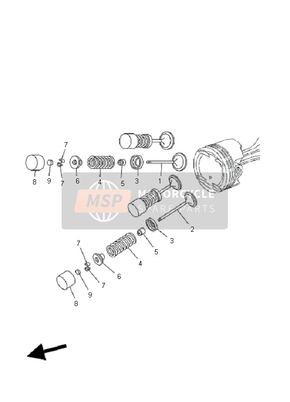 Yamaha YP400 MAJESTY 2011 Valve for a 2011 Yamaha YP400 MAJESTY